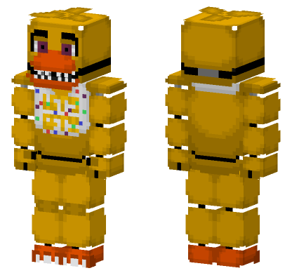Retro Chica Minecraft Bedrock skin