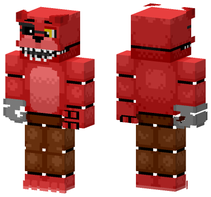 Retro Foxy Minecraft Bedrock skin