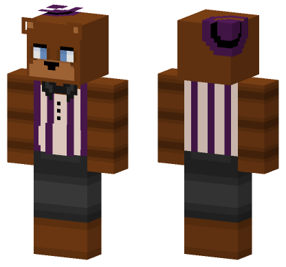 Revamp Freddy Fazbear Minecraft Bedrock skin