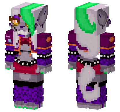 Revamped Roxanne Wolf Minecraft Bedrock skin