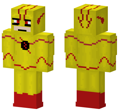 Reverse Flash Skin Minecraft Bedrock skin