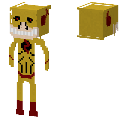Reverse Flash Stick Figure Minecraft Bedrock skin