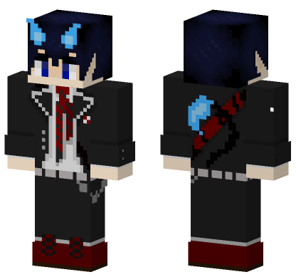 Rin Okumura Skin Minecraft Bedrock skin