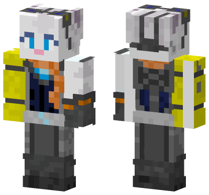 Rivet The Lombax Minecraft Bedrock skin