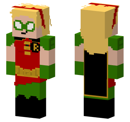 Robin Teen Titans Minecraft Bedrock skin
