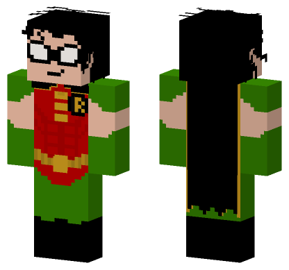 Robin Tim Classic Minecraft Bedrock skin