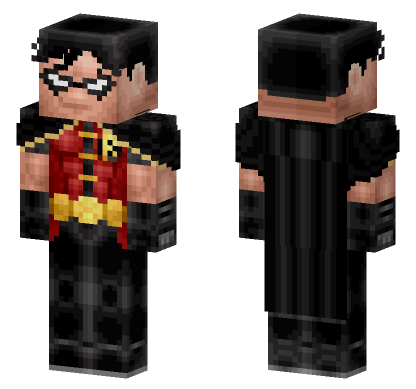 Robin Young Justice DC Season 1 Minecraft Bedrock skin