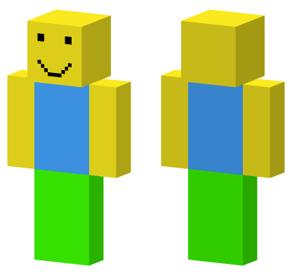 Roblox Noob 5043374 Minecraft Bedrock skin