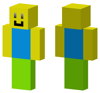 Roblox Noob Skin Minecraft Bedrock skin