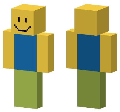 Roblox Noob Skin Minecraft Bedrock skin