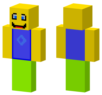 Roblox Noob Skin Minecraft Bedrock skin