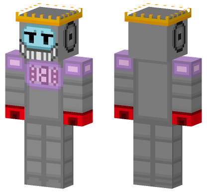 Robotic Figure Minecraft Bedrock skin