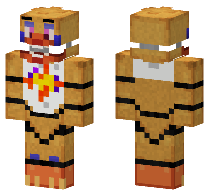 Rockstar Chica Skin Minecraft Bedrock skin