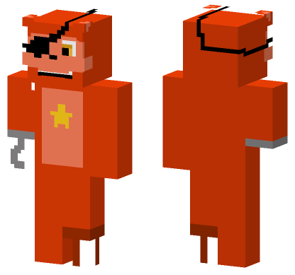 Rockstar Foxy Skin Minecraft Bedrock skin