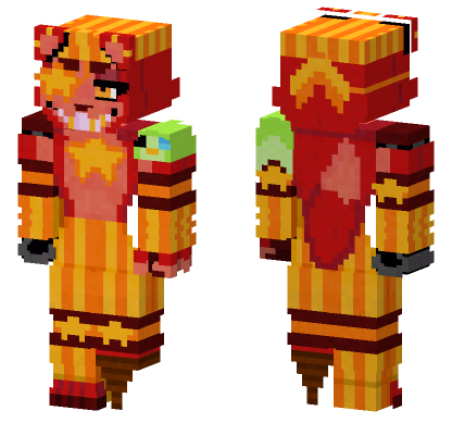 Rockstar Foxy Skin Minecraft Bedrock skin