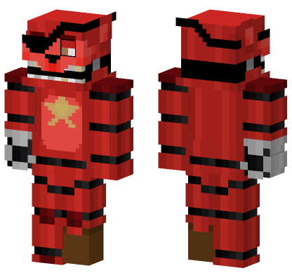 Rockstar Foxy Skin Minecraft Bedrock skin