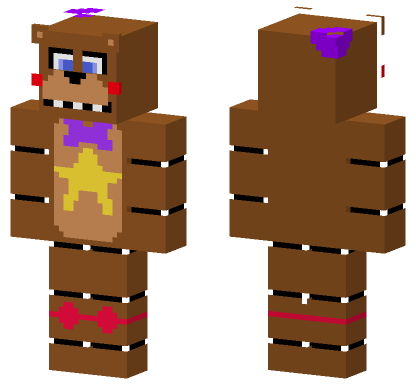 Rockstar Freddy Skin Minecraft Bedrock skin
