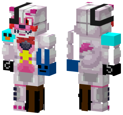 Rocktime Foxy Threat Detected Minecraft Bedrock skin
