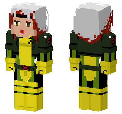 Rogue Anna Marie X-Men 97 Minecraft Bedrock skin