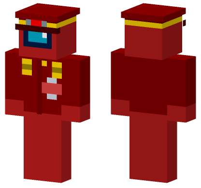 Rojo Red Outfit Minecraft Bedrock skin