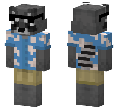 Rolo Hawaiian Shirt Minecraft Bedrock skin