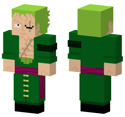 Roronoa Zoro Minecraft Bedrock skin
