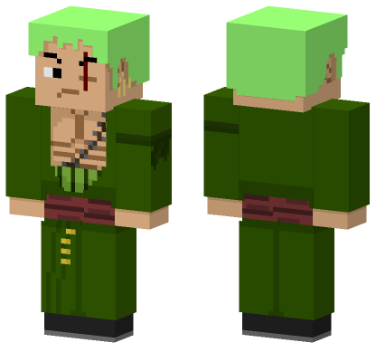 Roronoa Zoro Minecraft Bedrock skin