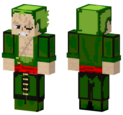 Roronoa Zoro Minecraft Bedrock skin
