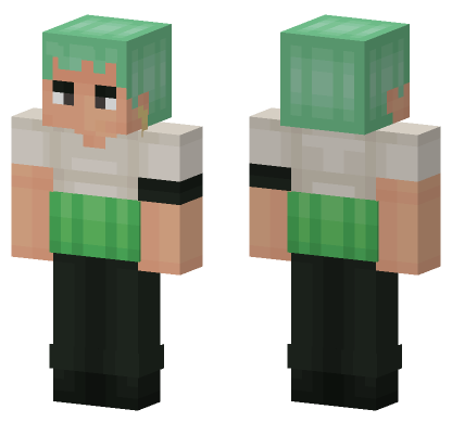 Roronoa Zoro Pre Timeskip Minecraft Bedrock skin
