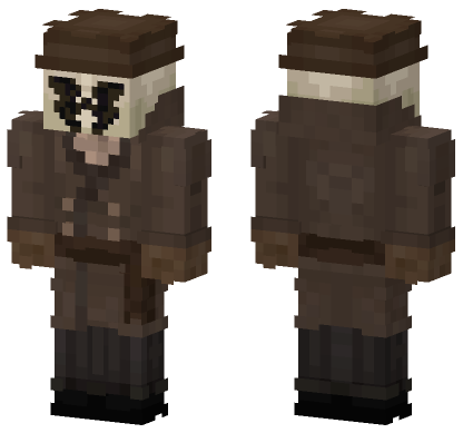 Rorschach Alt Mask Minecraft Bedrock skin