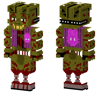 Rotten Spring Bonnie Springtrap Minecraft Bedrock skin