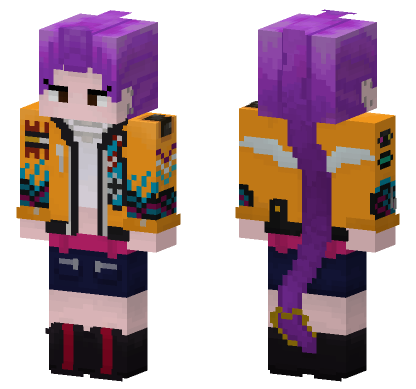 Rumi Kpop Demon Hunter Minecraft Bedrock skin
