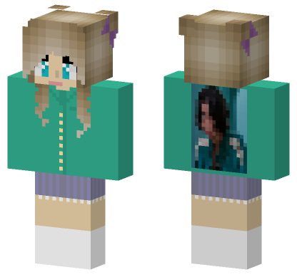 Saebyeok Fangirl Minecraft Bedrock skin