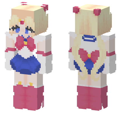 Sailor Moon Outfit Minecraft Bedrock skin