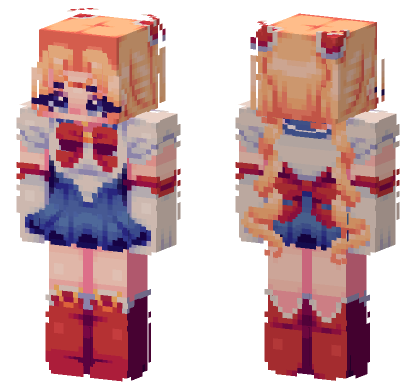 Sailor Moon Outfit Minecraft Bedrock skin