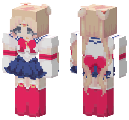 Sailor Moon Skin Minecraft Bedrock skin
