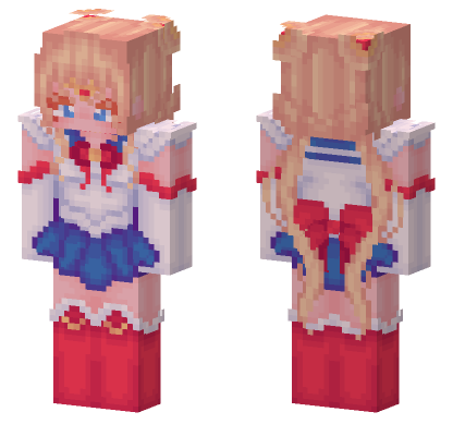 Sailor Moon Skin Minecraft Bedrock skin