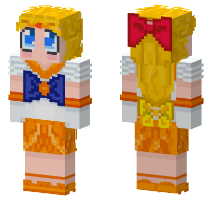 Sailor Venus Minecraft Bedrock skin