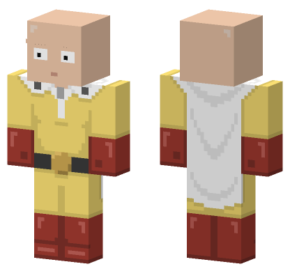 Saitama Uwu Minecraft Bedrock skin