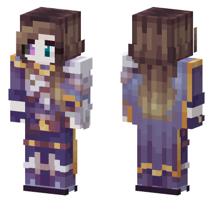 Saiyan Blue Warrior Minecraft Bedrock skin