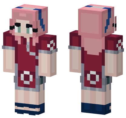 Sakura Haruno Minecraft Bedrock skin