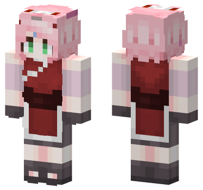 Sakura Outfit Minecraft Bedrock skin