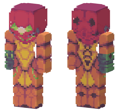 Samus Aran Metroid Minecraft Bedrock skin