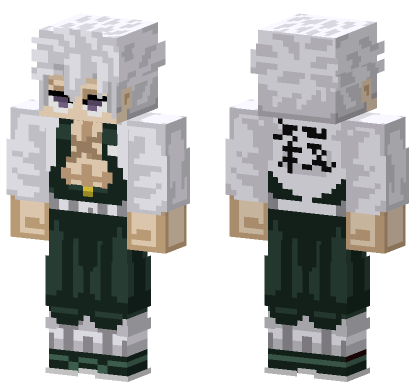 Sanemi Shinazugawa Infinity Castle Minecraft Bedrock skin