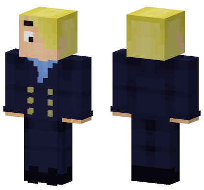 Sanji One Piece Minecraft Bedrock skin