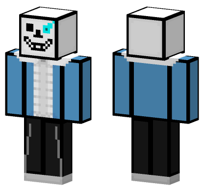 Sans Deltarune Skin Minecraft Bedrock skin