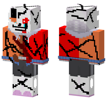 Sans Determined Phase 4 Minecraft Bedrock skin