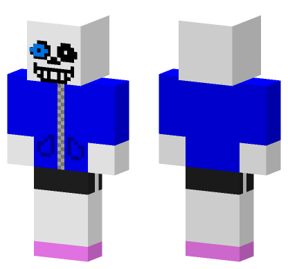 Sans Glowing Eye Hat Minecraft Bedrock skin