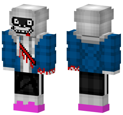 Sans Last Breath Phase 2 Minecraft Bedrock skin