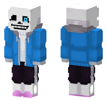 Sans The Skeleton Minecraft Bedrock skin